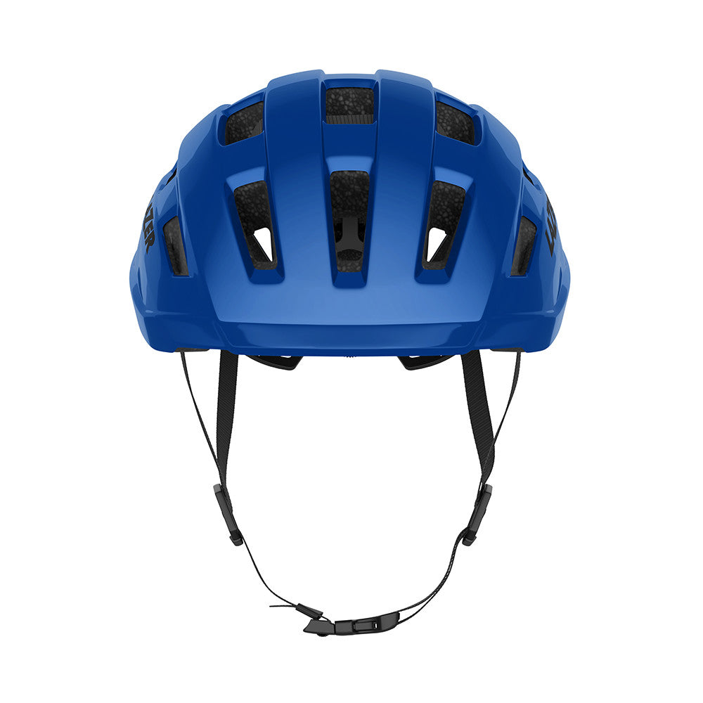 Blue bicycle helmet on sale